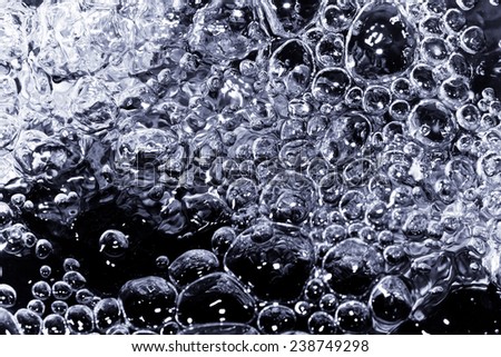 Abstract water bubbles texture.