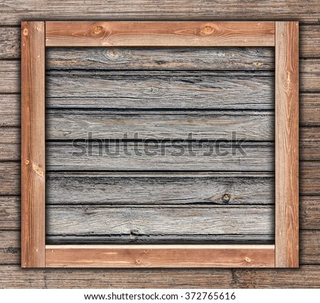 wooden frame box template made with two different types of wood