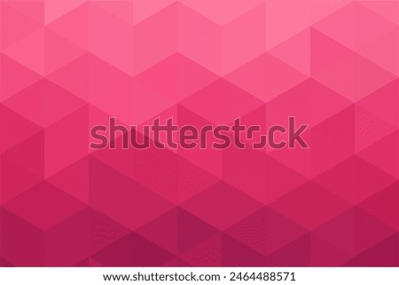 Gradient purple magenta background on triangle pattern. Geometric abstract pixel background.