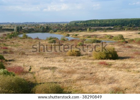 Autumn field, east europe, Belarus