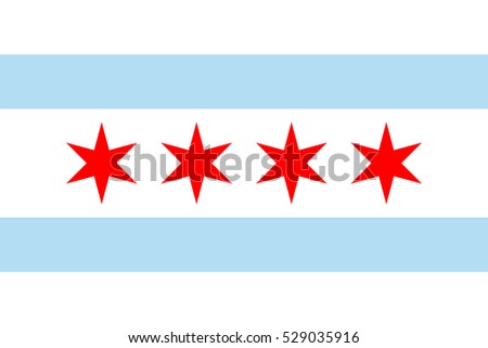 Chicago Flag vector