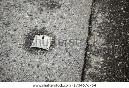 Similar – Image, Stock Photo A discarded floppy disk looks wistfully at the USB stick, which the mouse pointer prefers