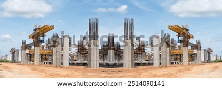 Similar – Image, Stock Photo Steel construction bridge in the port of Hamburg.