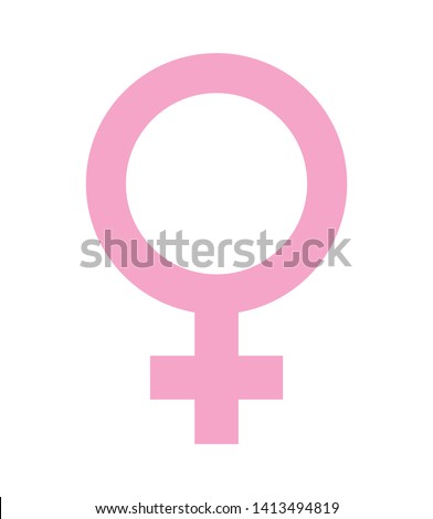 gender female symbol isolated icon