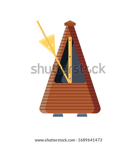 guitar metronome on white background vector illustration design