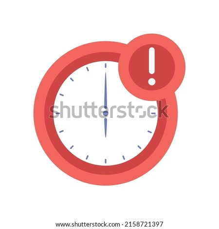 clock with exclamation mark icon