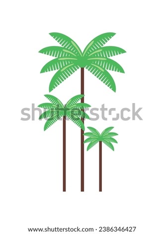 colombia wax palm del quindio illustration isolated