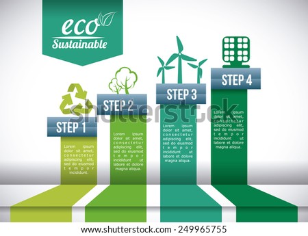 eco sustainibility design, vector illustration eps10 graphic 