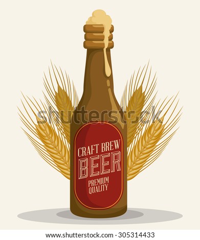 Beer icons, drink and beverage concept, vector illustration