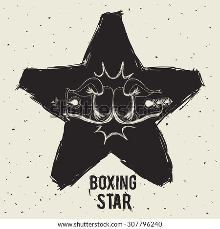 Boxing digital design, vector illustration 10 eps graphic