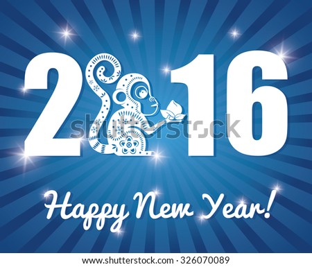 Happy New Year Colorful Card Design, Vector Graphic. - 326070089 : Shutterstock