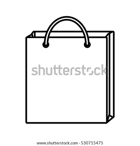 bag gift shopping design outline vector illustration eps 10