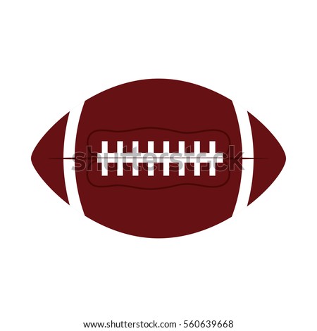 ball american football oval icon vector illustration eps 10