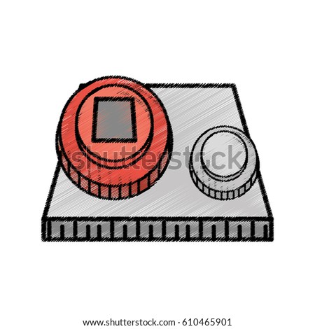 start power system sketch vector illustration eps 10