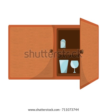 cupboard  vector illustration