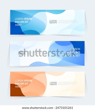 Geometric banner design with Vector presentation template.