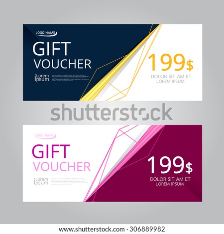 Vector design for Gift Voucher