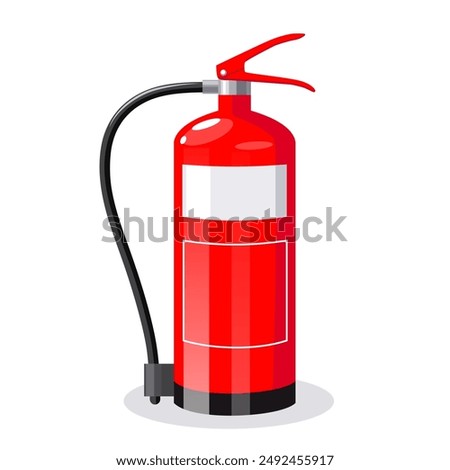 Fire extinguisher icon isolated on white background.