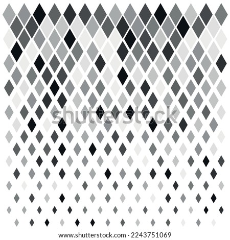 Design of black and white rhombuses in vertical format