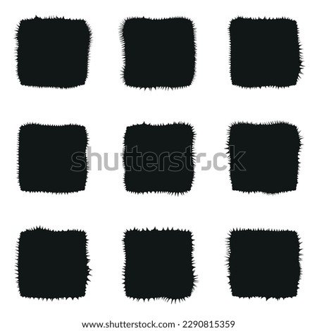 Pattern of distorted squares on white background