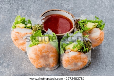 Similar – Image, Stock Photo Vegan rice noodles salad