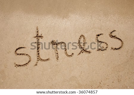 Stress handwritten in sand for natural, symbol,tourism or conceptual designs