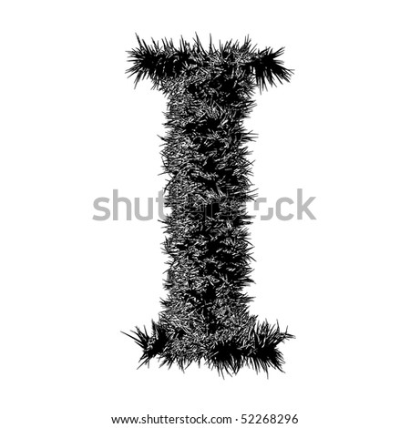 High resolution 3D black and white font isolated on white background