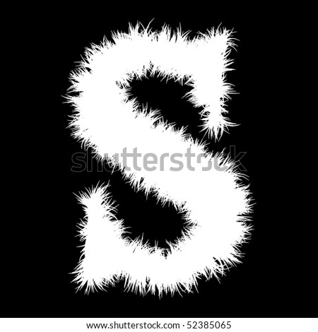 High resolution 3D white font isolated on black background