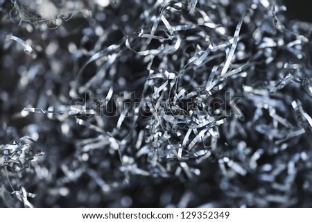 abstract shaving metal pattern on a blur background