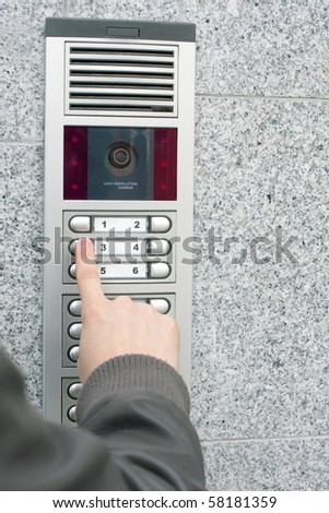 Video Intercom in the entry of a house