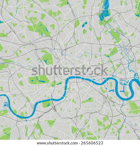 London vector map ultra detailed