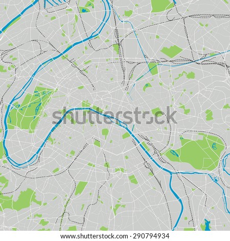 Paris vector map generic