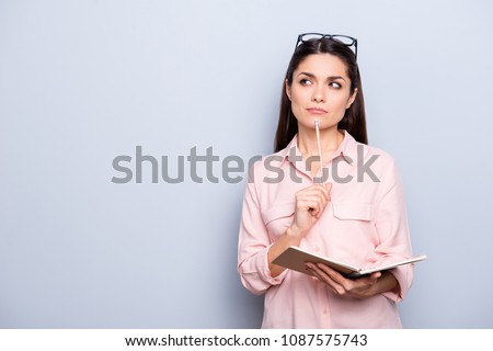 Similar – Image, Stock Photo Attractive Hispanic woman holding pink roses bouquet against sunshine