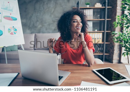 Similar – Image, Stock Photo Multiethnic modern women relaxing at coffee shop