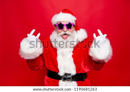 time to dance on heavy metal disco music mature grandfather santa in costume glasses with - Heavy Metal Christmas Music time to dance on heavy metal disco music mature grandfather santa in costume glasses with - Heavy Metal Christmas Music