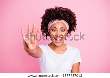 Similar – Image, Stock Photo Hand holding a four pack beer presentation with yellow background