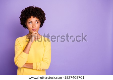 Similar – Image, Stock Photo Stylish black woman making a phone call on smartphone on the street