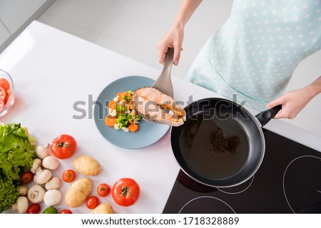 Similar – Image, Stock Photo Crop woman with slice of lemon