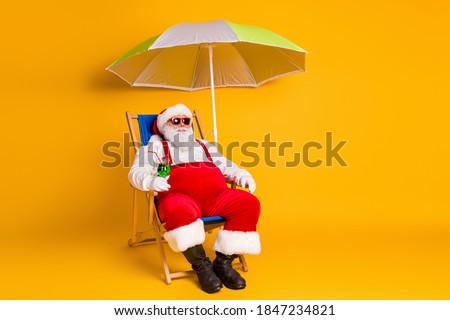 Similar – Image, Stock Photo Man chilling on deckchair in sunshine