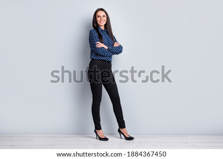 Similar – Image, Stock Photo Young beautiful tall woman in black bikini in shallow water in Baltic Sea