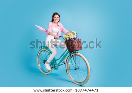 pastel blue bike with basket