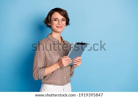 Similar – Image, Stock Photo Half portrait of a young caucasian adult wearing a white mask. Copy space on the right. Man looking at the camera