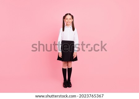 Similar – Image, Stock Photo girl in uniform with sickle in her hand and indicated cutting of the neck