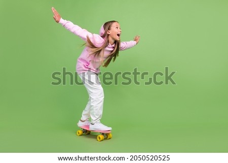 Similar – Image, Stock Photo blond Hipster girl kid holds thumbs up