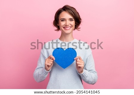 Similar – Image, Stock Photo Charming woman holding hands with boyfriend