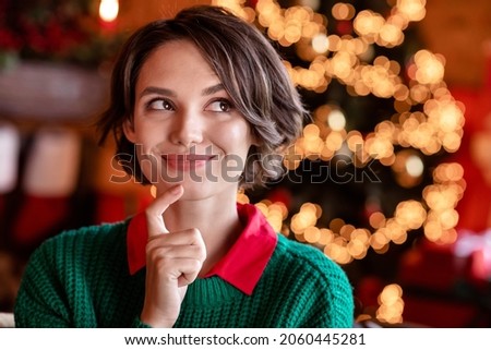 Similar – Image, Stock Photo knitting, gorgeous light green centerpiece