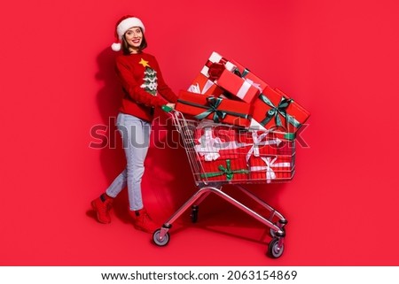 Similar – Image, Stock Photo Shopping carts arranged in the parking and entrance area of a giant warehouse supermarket, on the outskirts of Zaragoza city, Spain.