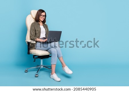 Similar – Image, Stock Photo Gorgeous female sitting by ruined wall