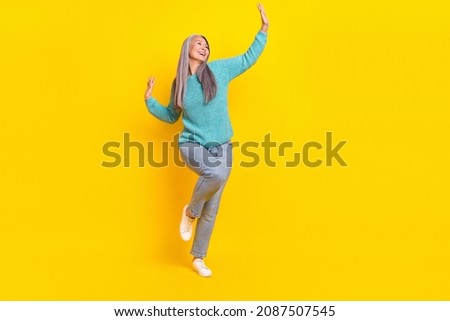 Similar – Image, Stock Photo Attractive Mature woman having headache. Hands on temples.