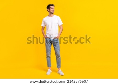 Similar – Image, Stock Photo Young man in stylish clothes standing near weathered building